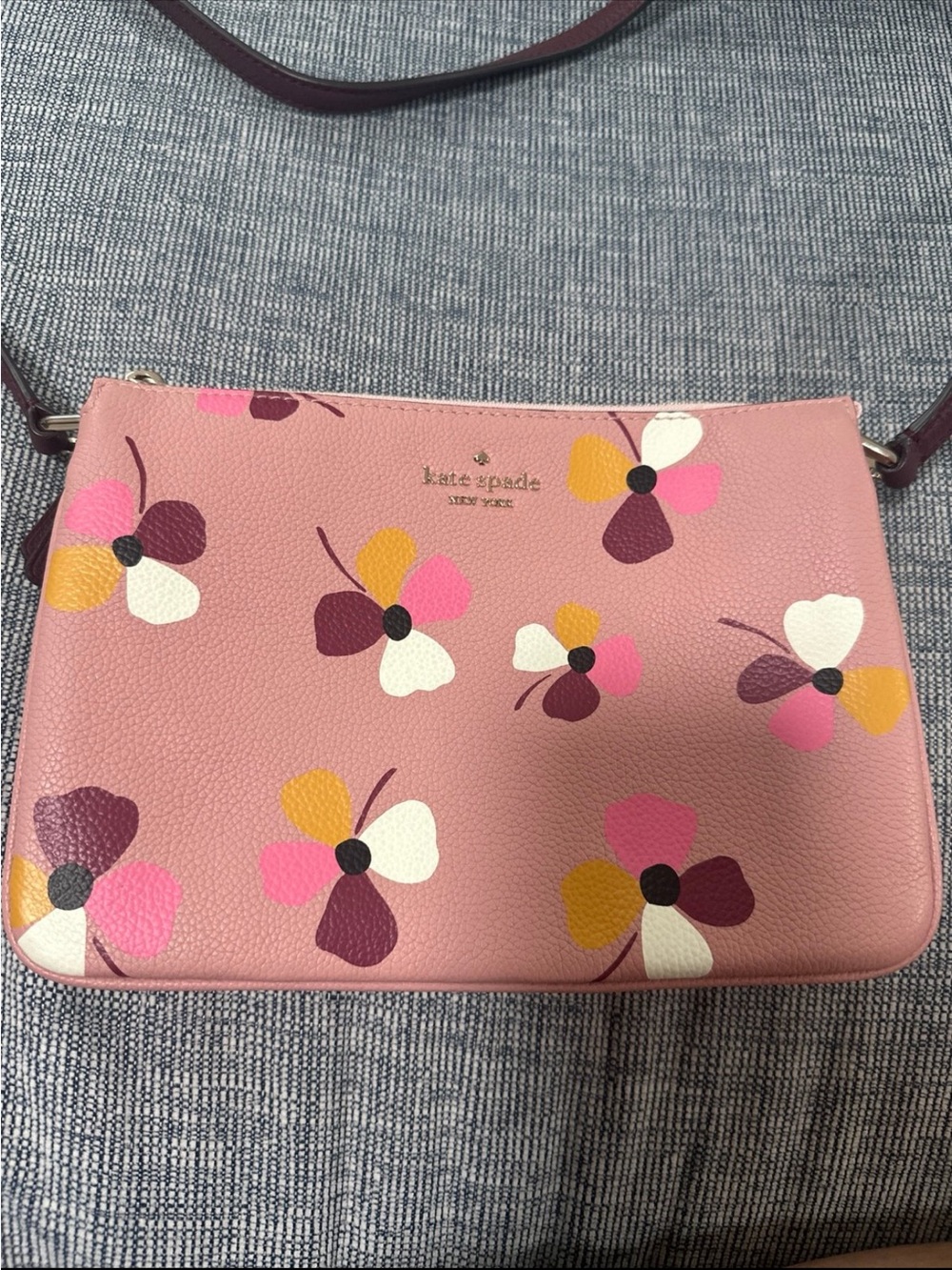 kate spade Pink Floral Print Crossbody Bag